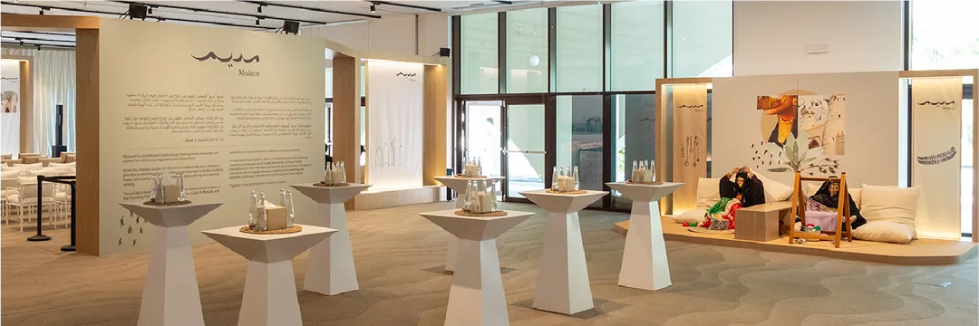 Three connected stages and an interactive Wedding Calculator introduced the Medeem Card through presentation, media, formal partnership and personal participation.