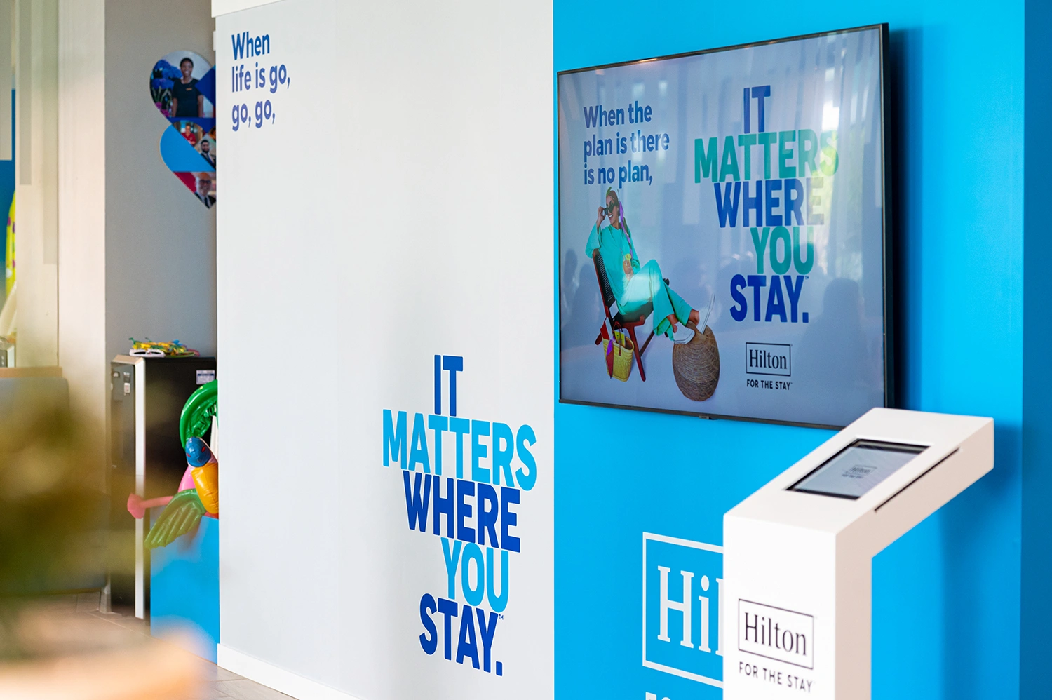 Interactive digital experiences creating memorable visitor engagement during Hilton's Dubai brand activation