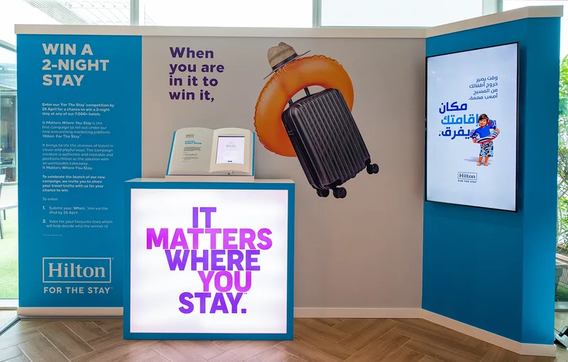 Evolution Events delivered an engaging workplace activation for Hilton's immersive brand experience in Dubai