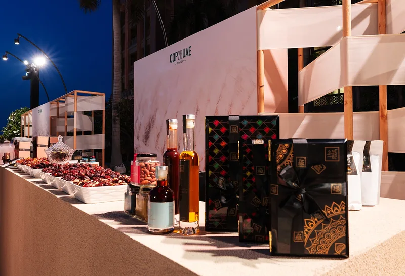 Locally sourced UAE products prepared for Pre-COP28 VIP welcome baskets