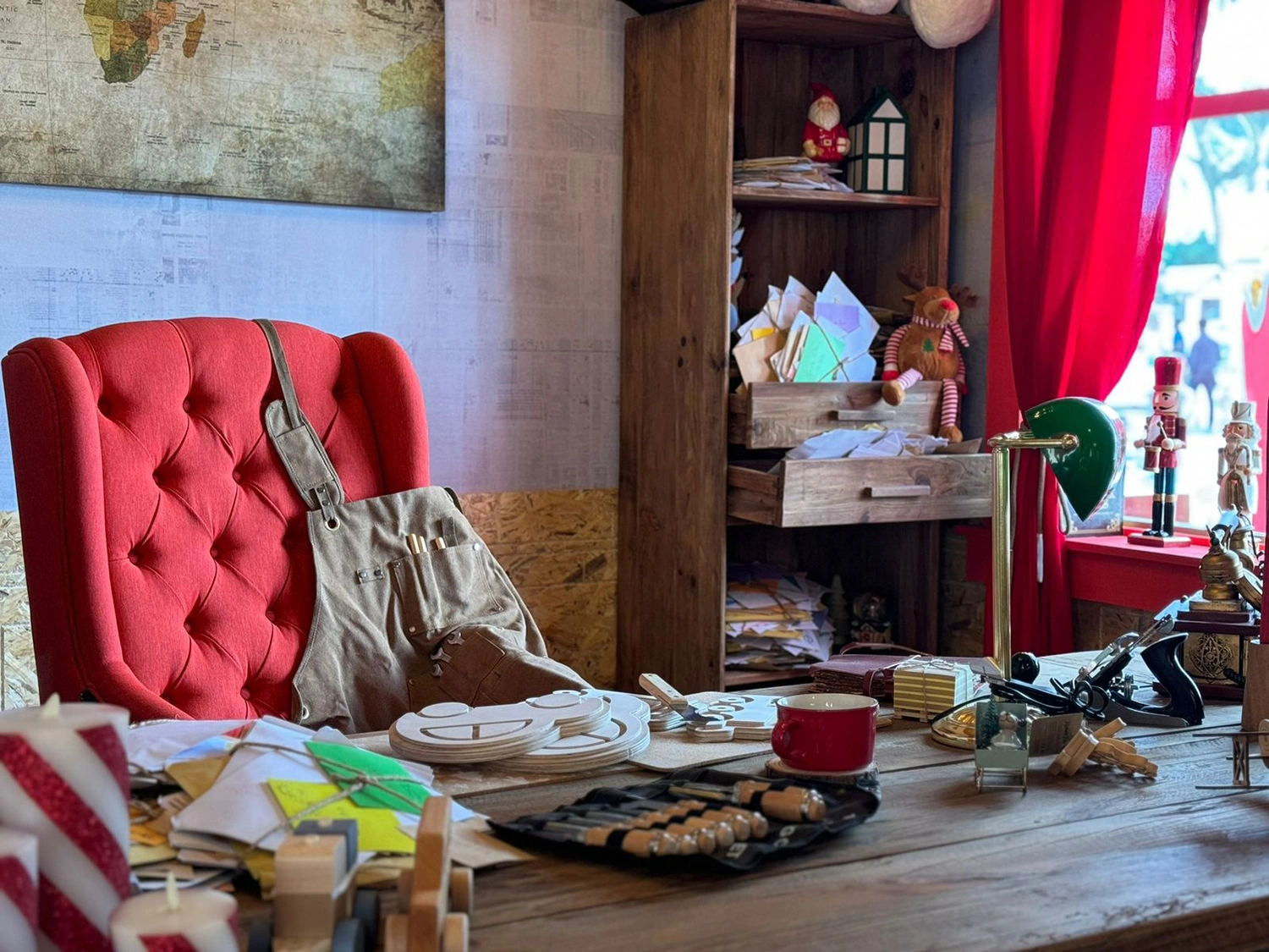 Evolution Events bespoke Christmas house constructed with eco-conscious materials and themed detailing